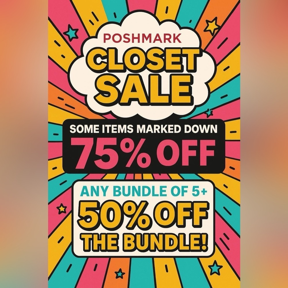 Colorful Closet Sale Poster